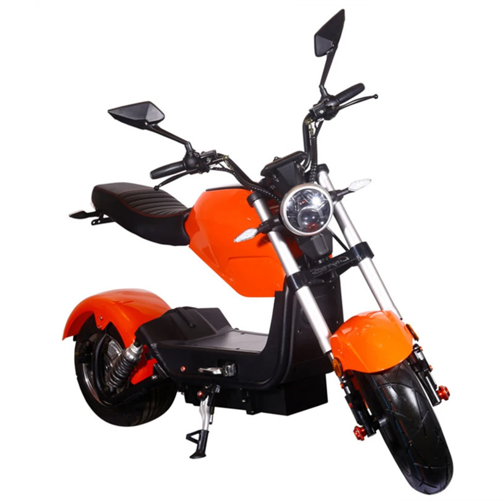 [Usa Eu Stock] электрический скутер с двумя колесами 1500 Вт/2000 Вт/60 в, высокая скорость 60 км/ч, с толстыми шинами, Электрический скутер Citycoco с дождевиком