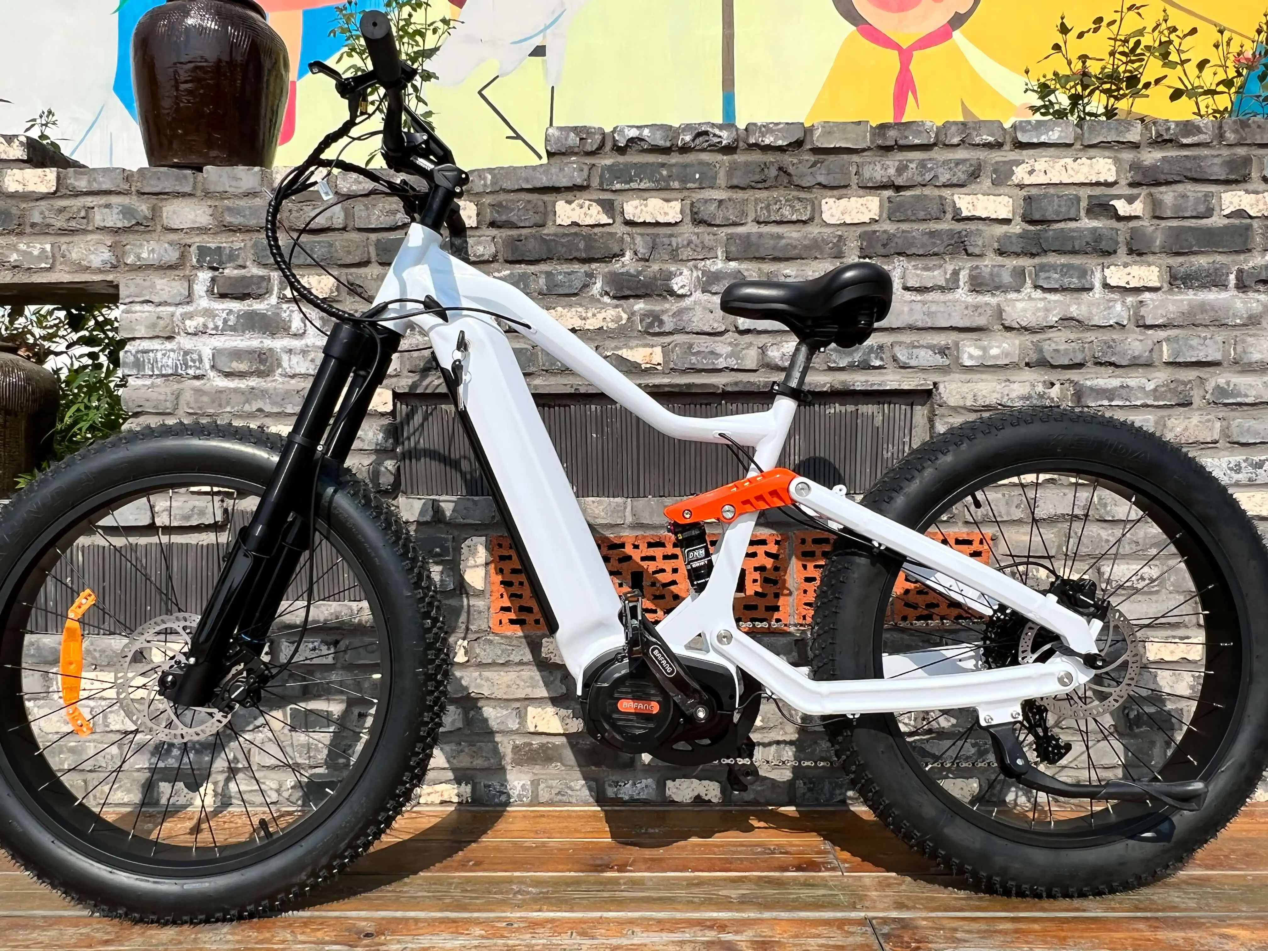 1500w Bafang M620 Electric Bicycle Full Suspension Ebike Mid Drive Motor Aluminum Alloy Fiber Frame Fat Electric Bike