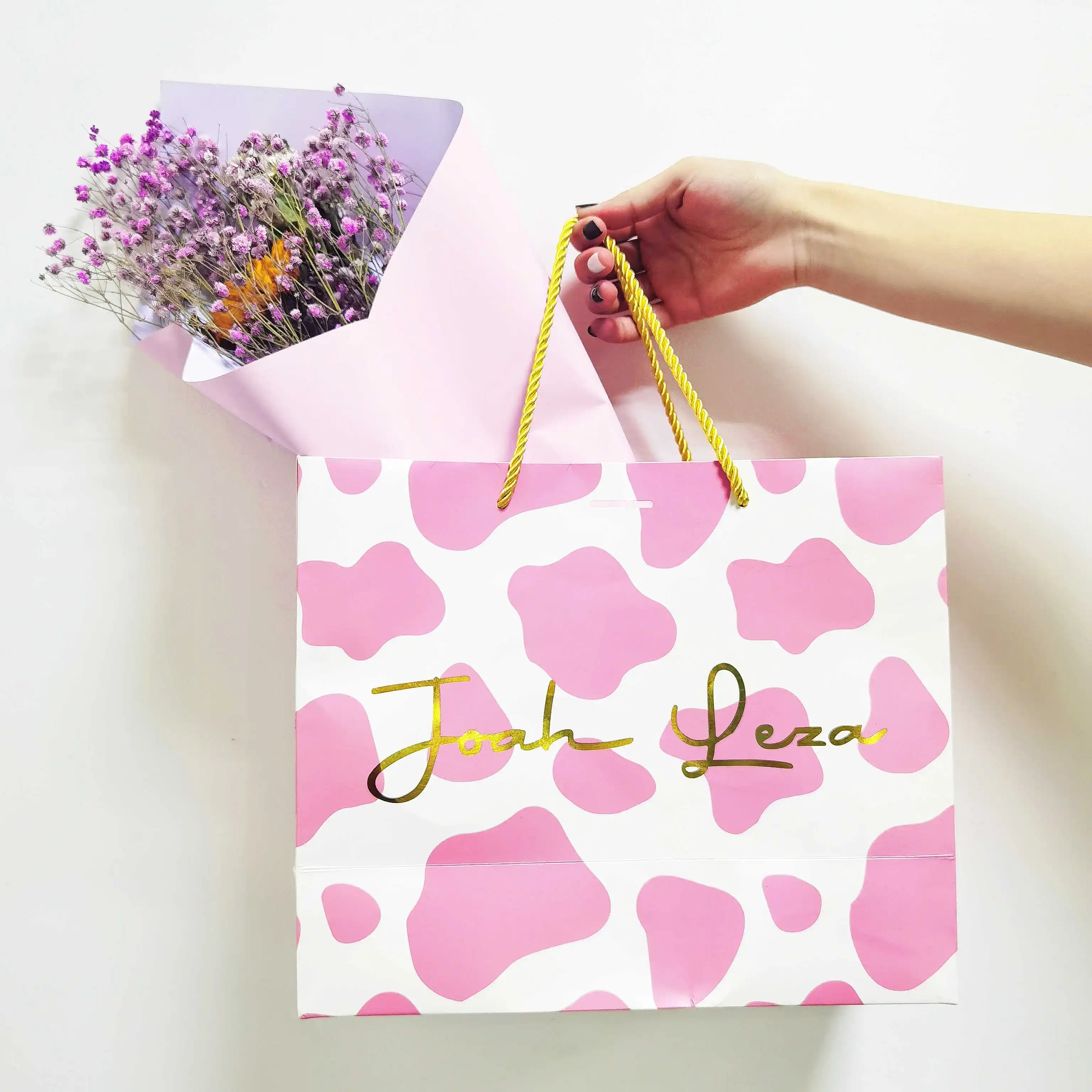 Купите Victorias Secret Pink 100% перерабатываемый пакет для рождественских подарков упаковочный покупок