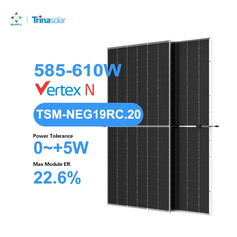 Trina solar pv panels module vertex s tsm-neg19rc.20 photovoltaic panel N-type TOPCon solar panels 550w pakistani price