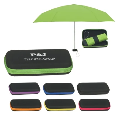 portable cheap promotional umbrella with EVA case
