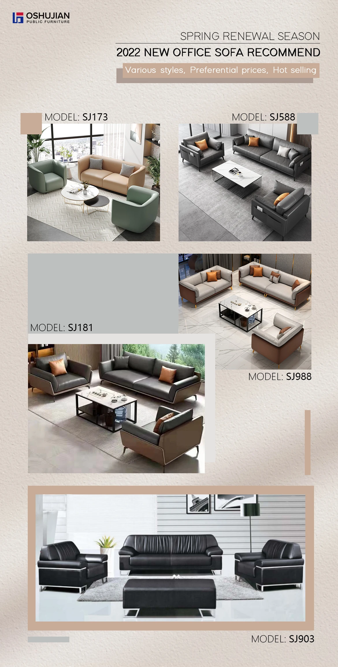 New design Office conference reception seating furniture leather office sofa set executive 1+1+3 office sofa set