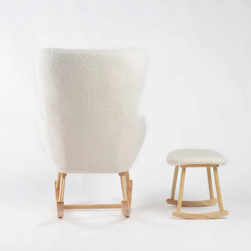 Living Room Nursing Nursery Mummy Breastfeeding Rocking Chair with Armrest