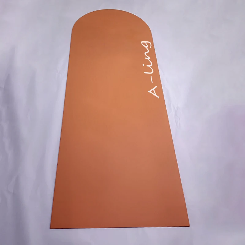 Custom Green Black Beige Yogamat 3mm 4mm 5mm 6mm Capsule Curve Arch Oval Pill Shape Matt Pu Bridge Double Ended Arched Yoga Mat