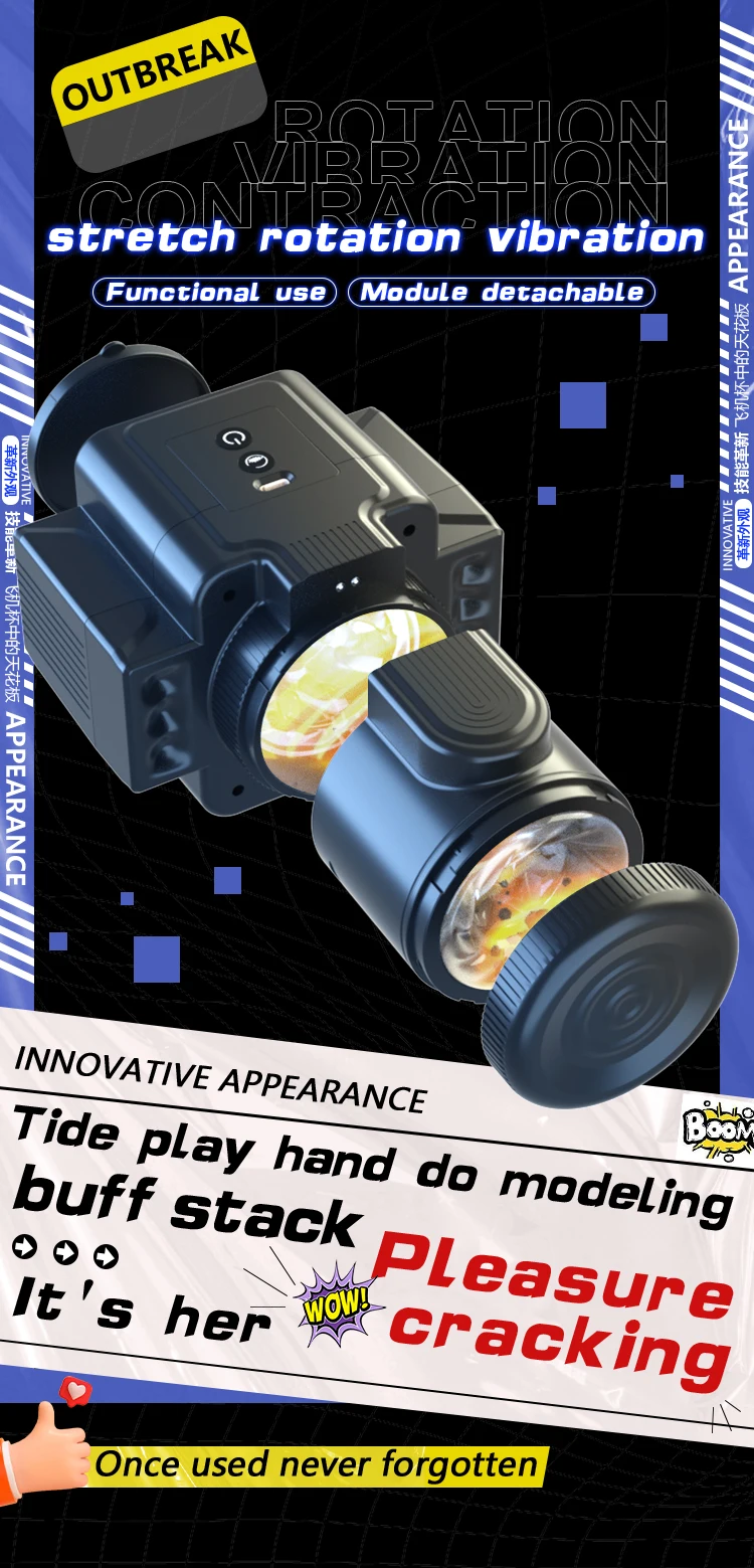 SLR Camera Shaped Stroker for Men with 7 Thrusting Rotating Automatic Male Masturbator Electric Pocket Pussy saxy toys for men