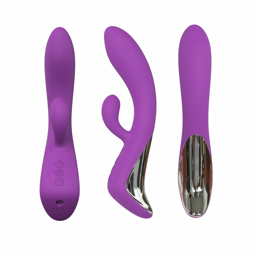 China OEM factory Triple Motors heated girls masturbation pink/purple moving rabbit vibrator