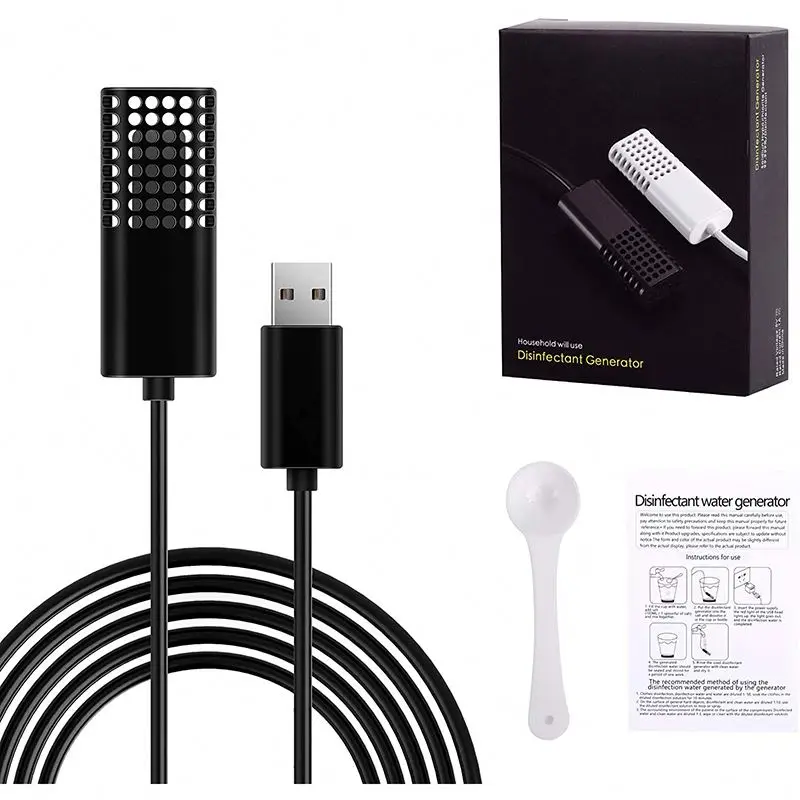 Y Mini USB Electric Portable Chlorine Dioxide Atmospheric Disinfection Water Hocl Hypochlorous Acid Ozone Generator Portable