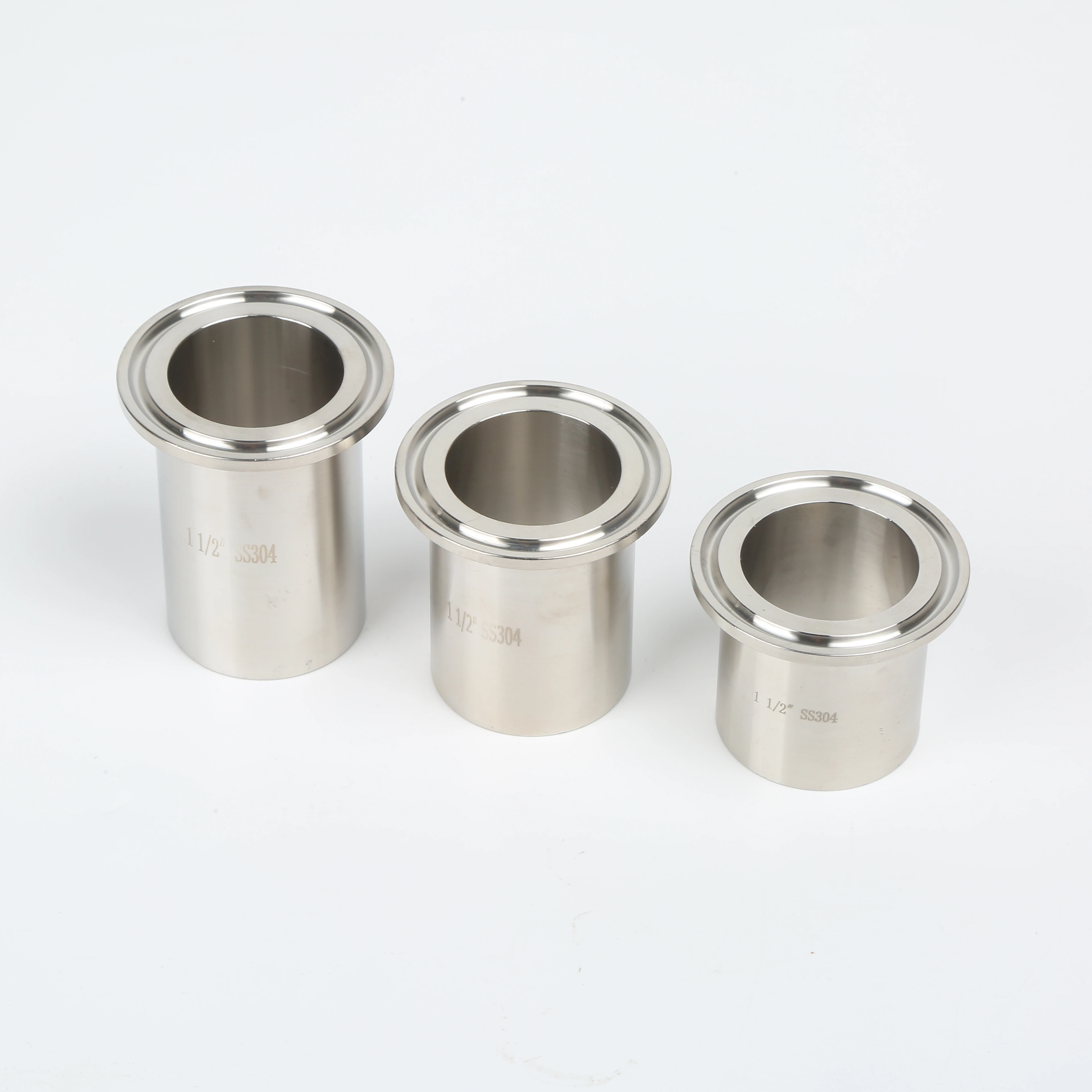 Tank Ferrule Heavy Duty 14MPW Food Grade Stainless Steel Quick Connection Clamp Adapter SS304 SUS316L