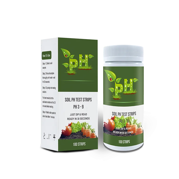 Supplier China Factory Soil Ph Test reagent Strips pH 3-9 test strips
