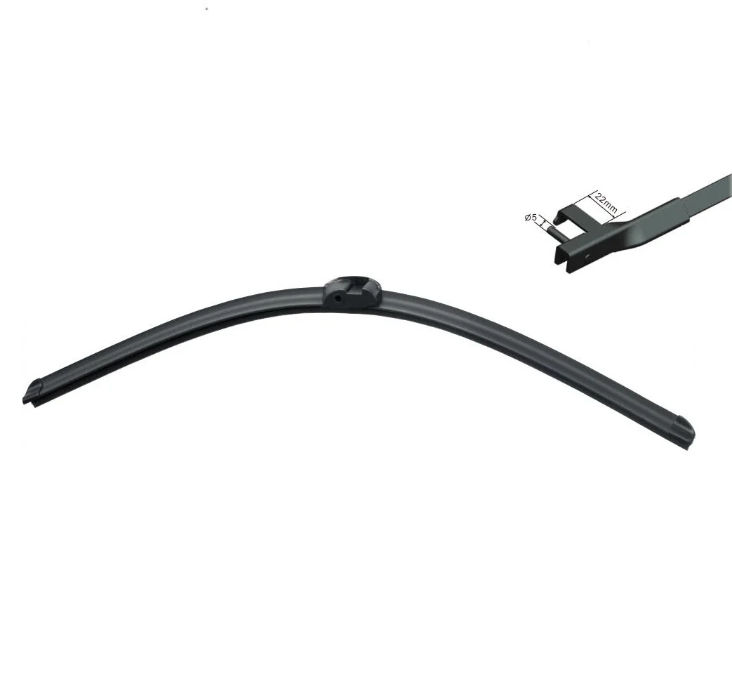 Wholesale car front windshield side pin special carbon steel + natural rubber wiper blade  wiper blade hybrid