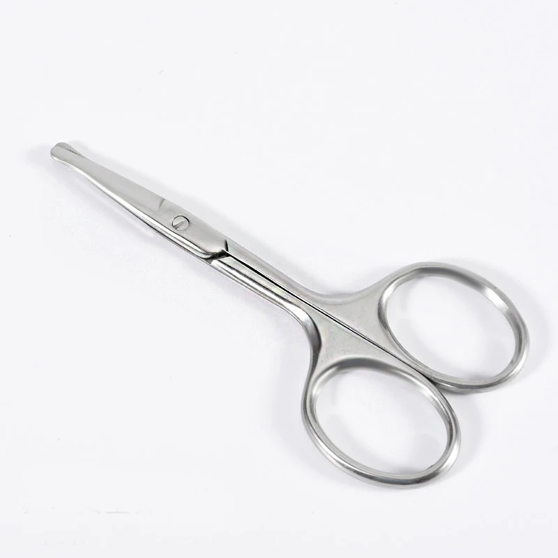 Professional Stainless Steel Trimmer Eyebrow Eyelash Hair Remover Tool Nose Hair Scissor Curved Blade Eyebrow Scissors