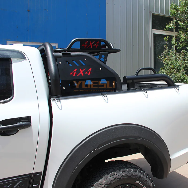 4x4 Offroad Car Sport Roll Bar Universal Carbon Storage Bar for Toyota Hilux 2pcs 130L Capacity Ford Make