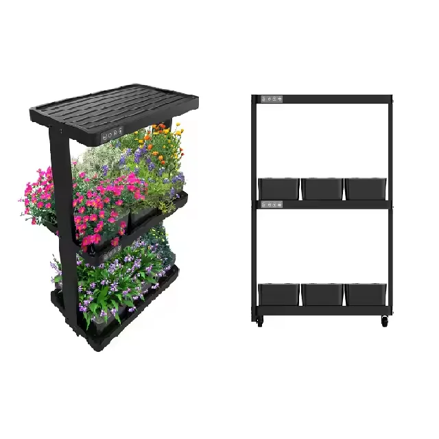 Kitchen Hydroponics Grow Kit Smart Garden Hydroponic With 2 Layers