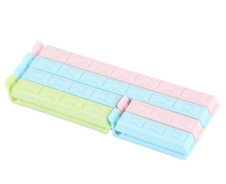 
Pink Heart Shape Plastic Small Card Paper Clips for Office School 