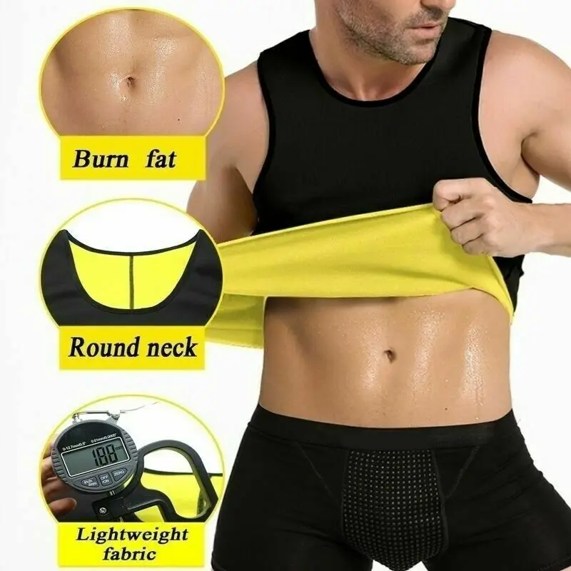 Sweat Body Shaper Tummy Fat Burner Tank Top Slimming Vest Weight Loss Shapewear