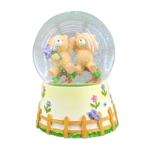 Hot sale Wedding Favor Gifts Water Globe Resin Bride Figure Snow Globe Decoration