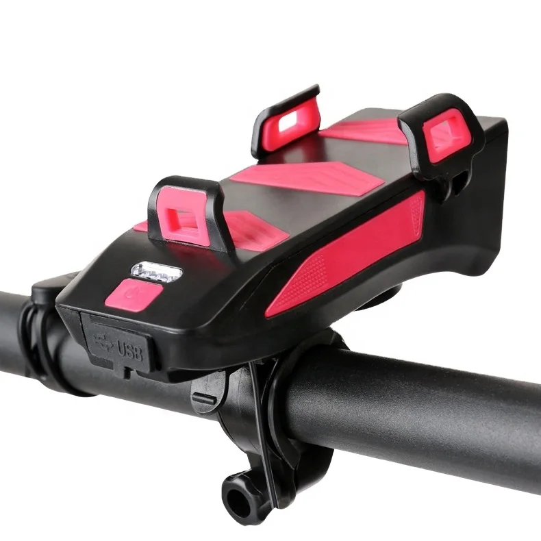 
2000AH and 4000AH battery capacity USB mobile phone holder power bank bicycle bike front LED lamp light 