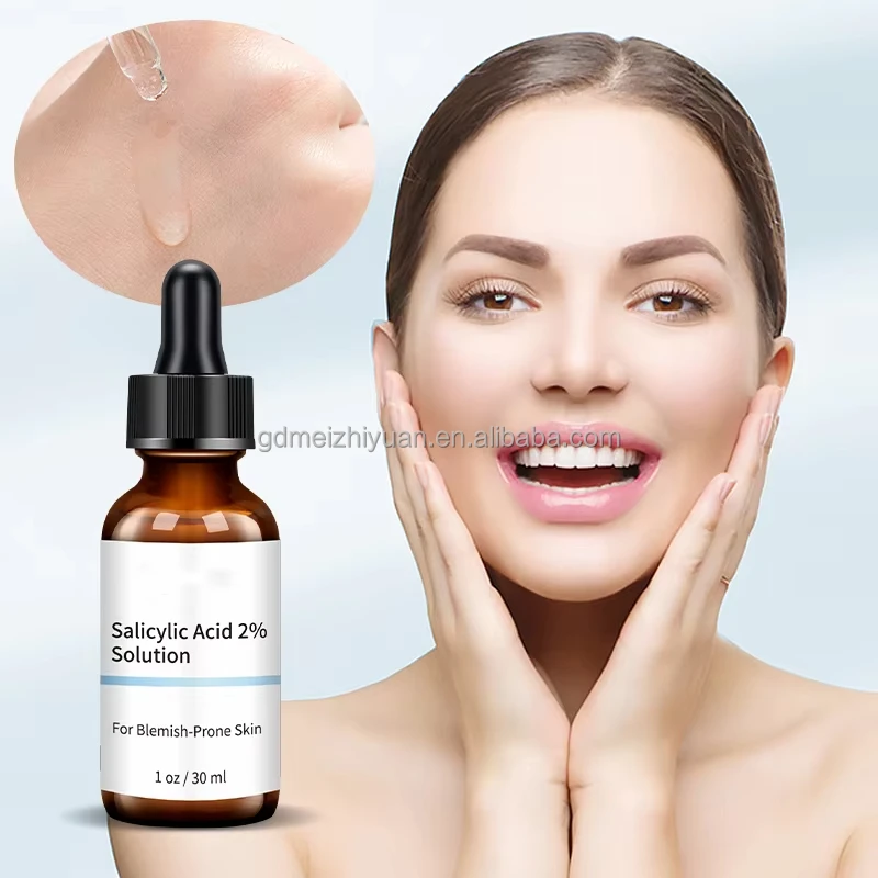 OEM/ODM Beauty Skin Care Salicylic Acid 2% Face Serum For Acne, Blackheads & Open Pores BHA Based Exfoliant