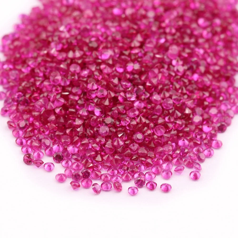 Natural Ruby Gemstone Round Brilliant Cut Loose Natural Ruby Gemstone Wholesale Price Per Carat Gemstones Prices