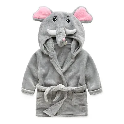 2021 Yangzhou Dixin Factory Supply cartoon animal cotton unicorn bathrobe fleece bathrobe