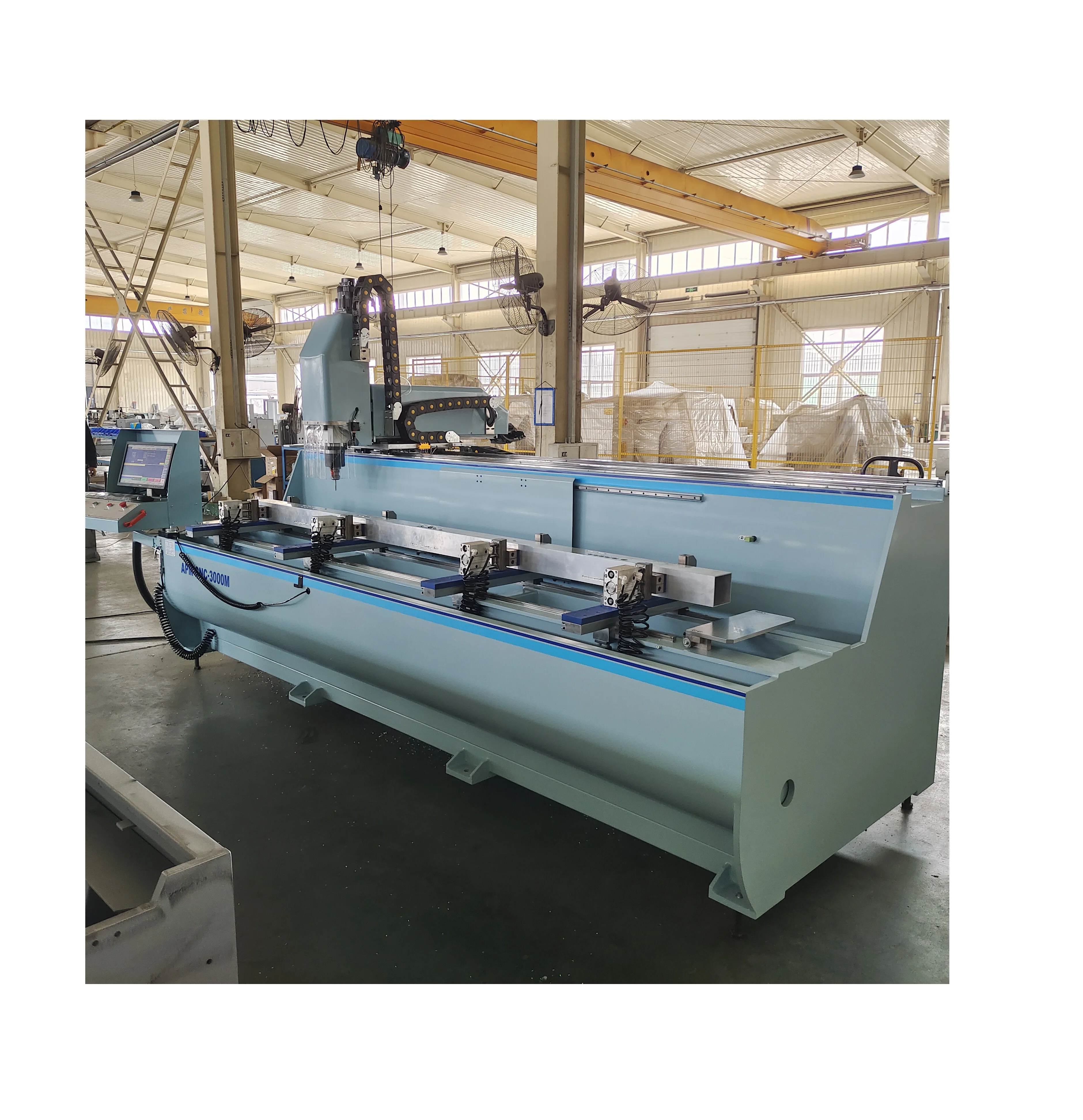 3000mm  Automatic tool change 3 Axis Aluminium Profile CNC Milling Machining Centre, Window Door Curtain Wall Machinery