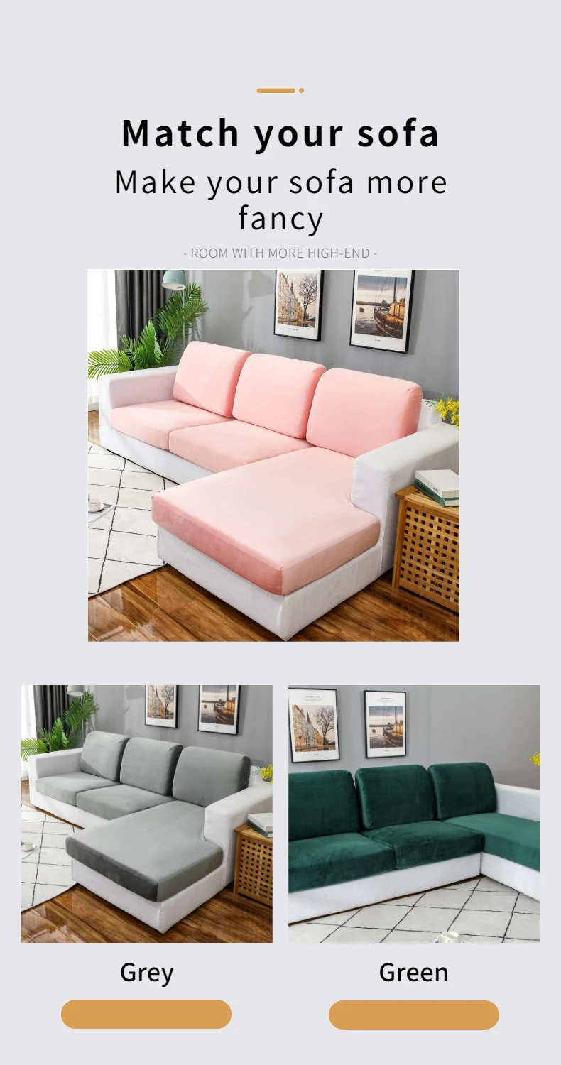  Wholesale Fashionable Printed White Elastic Sofa Cover with Spandex