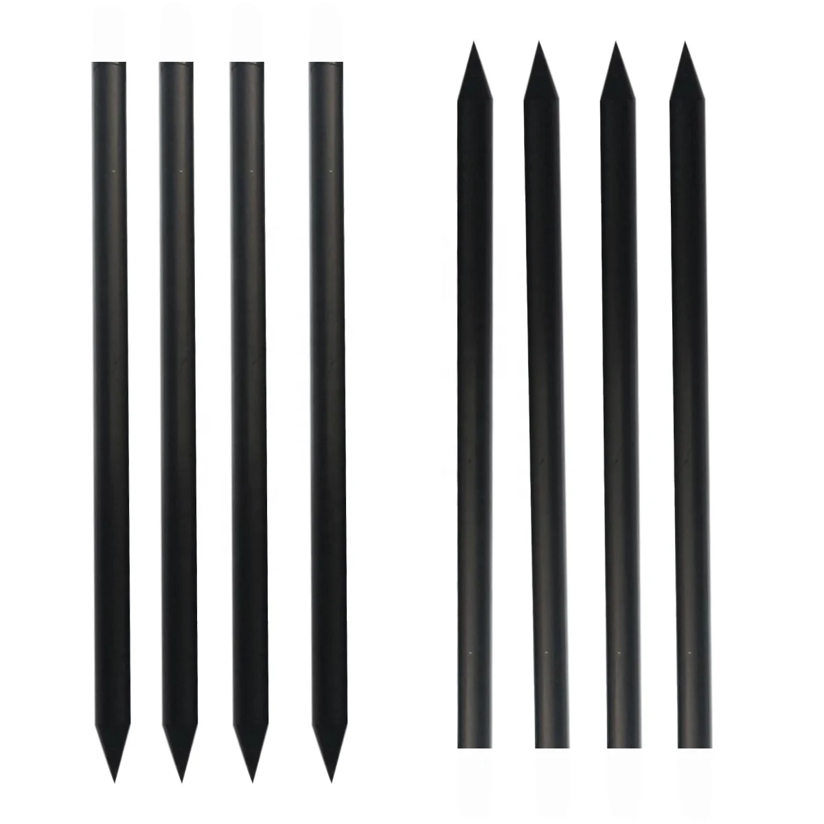 Standard Black Wood Pencil without eraser, loose package hb lead