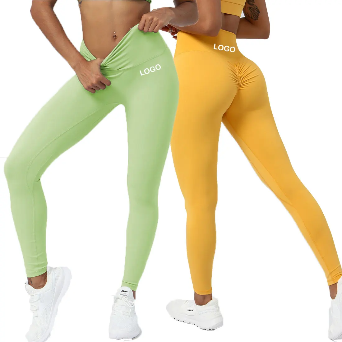 Solid High Waist Naked feeling Leggings Push Up Sport Women Fitness Running Yoga Pants Scrunch Lulu Leggings Gym Girl leggings