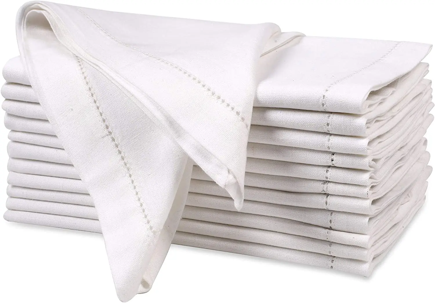  Столовые Салфетки из 100% чистого льна Hemstitch Европейский лен натуральная ткань машинная стирка