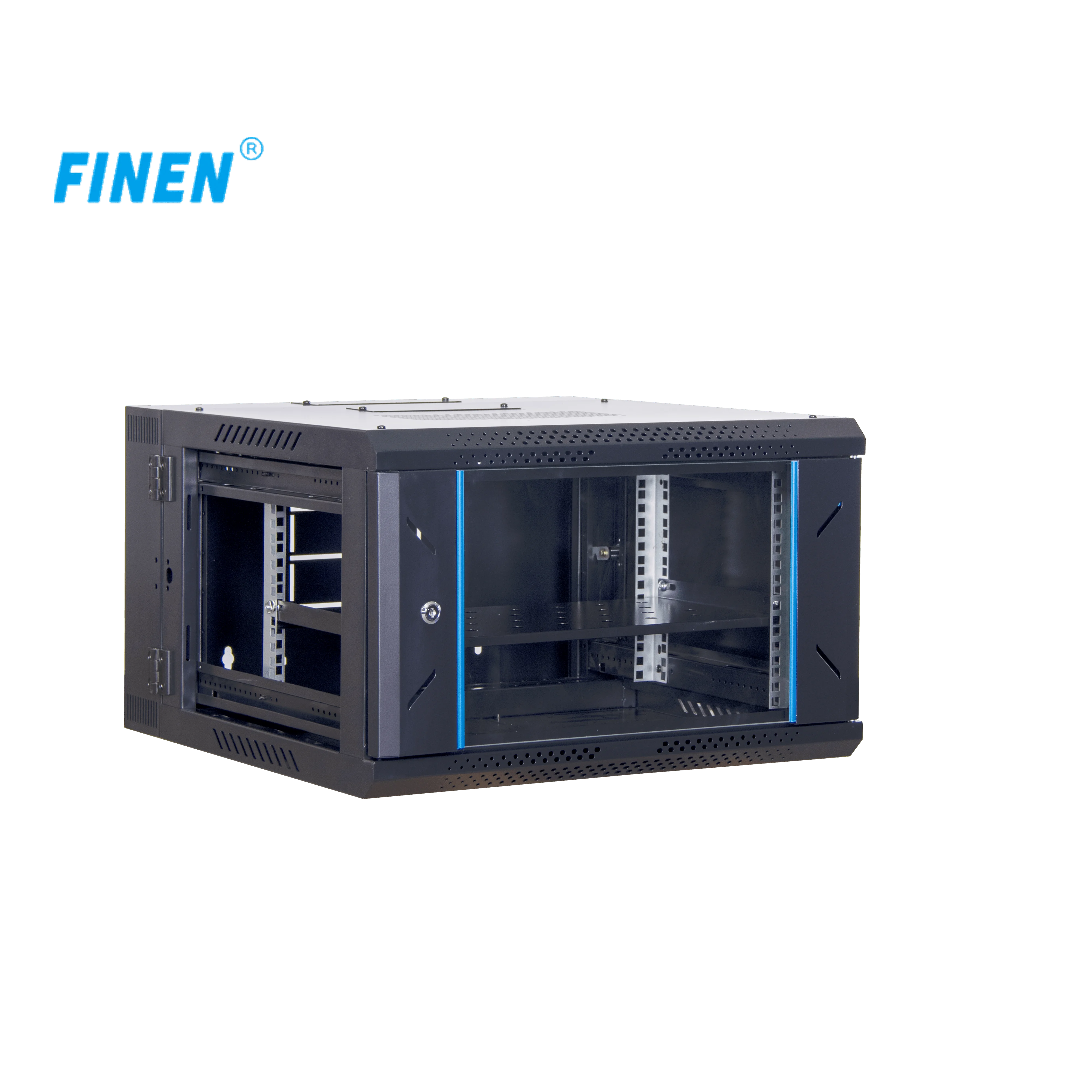 19 inch Double section Wall mount network cabinet  with back swing mount 4U 6U 9U 12U 15U 18U server racks