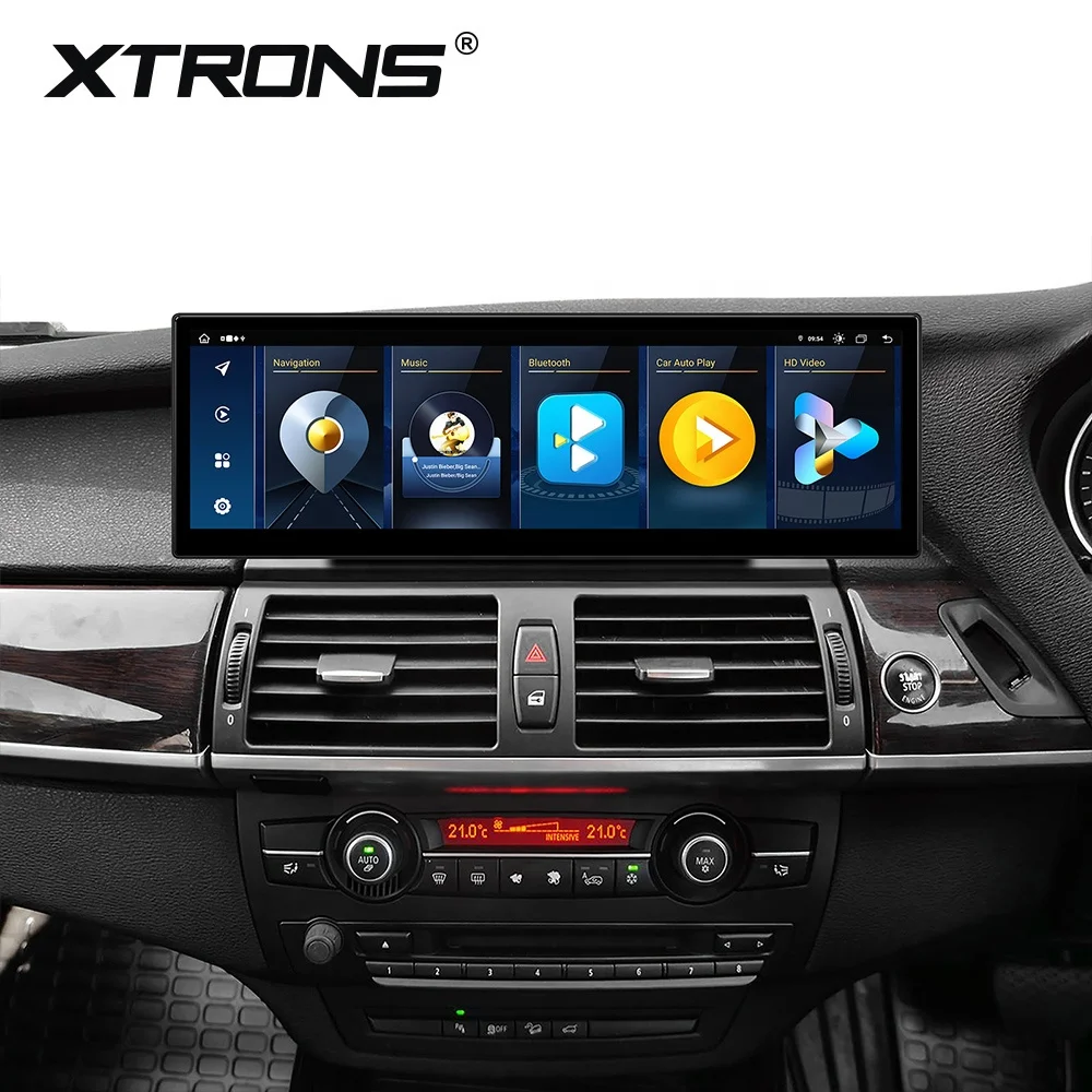 XTRONS 14 inch Car Radio For BMW  X5 E70 X6 E71 CIC System LHD Android 13 8 Core 4G LTE Navigation