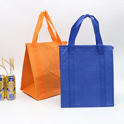 Therm-O-Tote Grocery Food Delivery Extra Large Insulated Non Woven Thermo Bag Sac Thermal Cooler Bag Insulated Tote