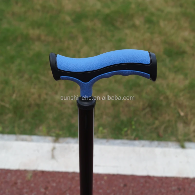 CA237 легкая алюминиевая четырехъярусная трость с мягкой ручкой для пожилых людей принадлежности реабилитационной