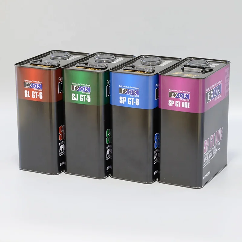 Cheap 1 Gallon f-style Can Manufacturer 4 Liter  f style Motor Oil Tin Can for Sale