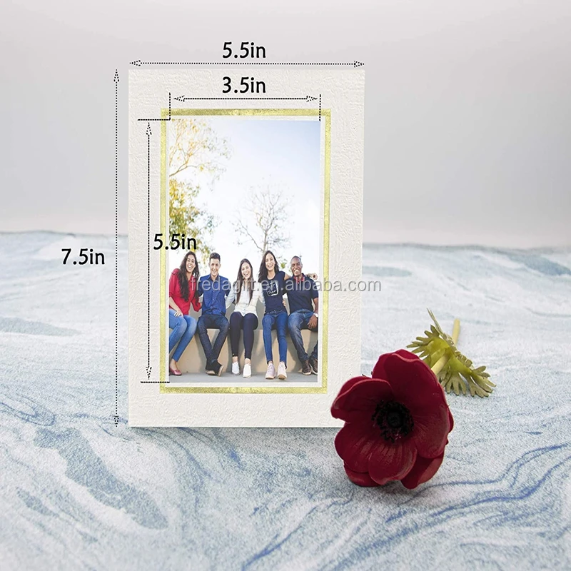High-end paper photo frames with special black card package edge