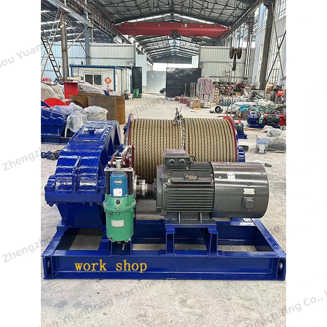 Electric Winch 220V Mini Rope Hoist 1P 500KG Diesel Cable Pulling Winch Machine
