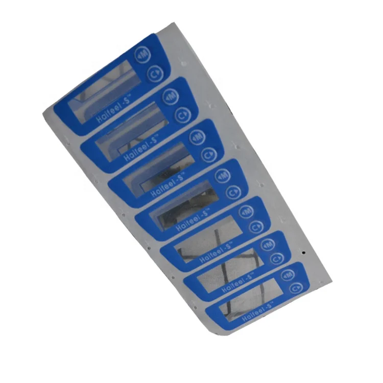 Silk screen print industrial equipment faceplate polycarbonate polyester label sticker