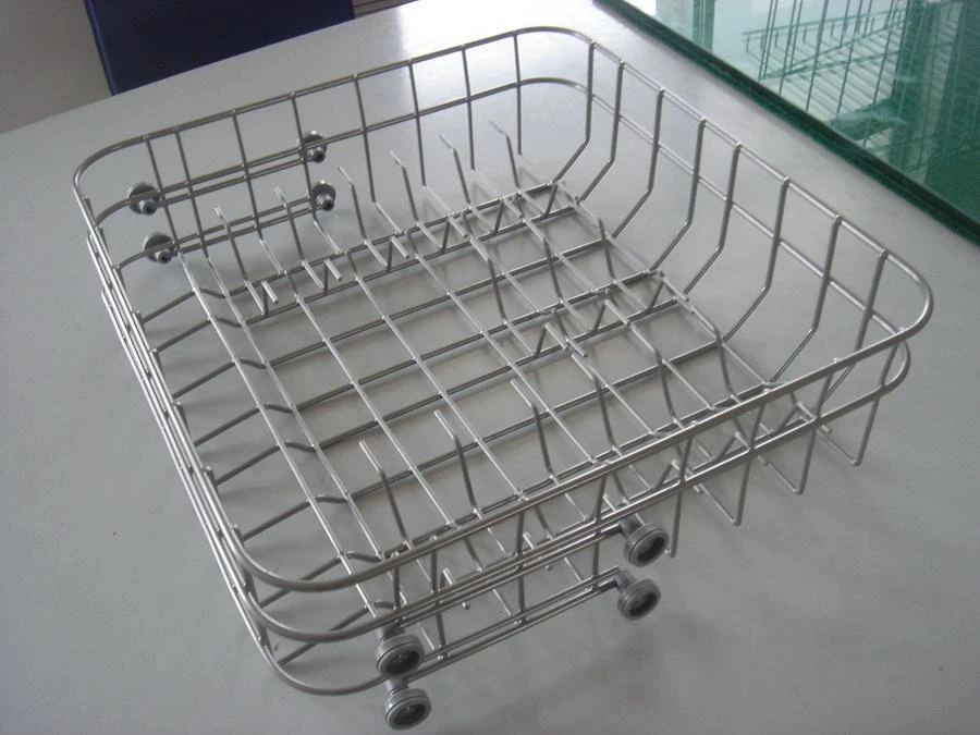 Nylon Spraying Metal Dish Wash Drainer Rack  for dishwasher machine