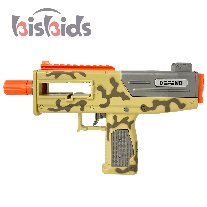 wholesale metal Toy gun metal alloy toy model boy manual operation soft bullet toy snatch model