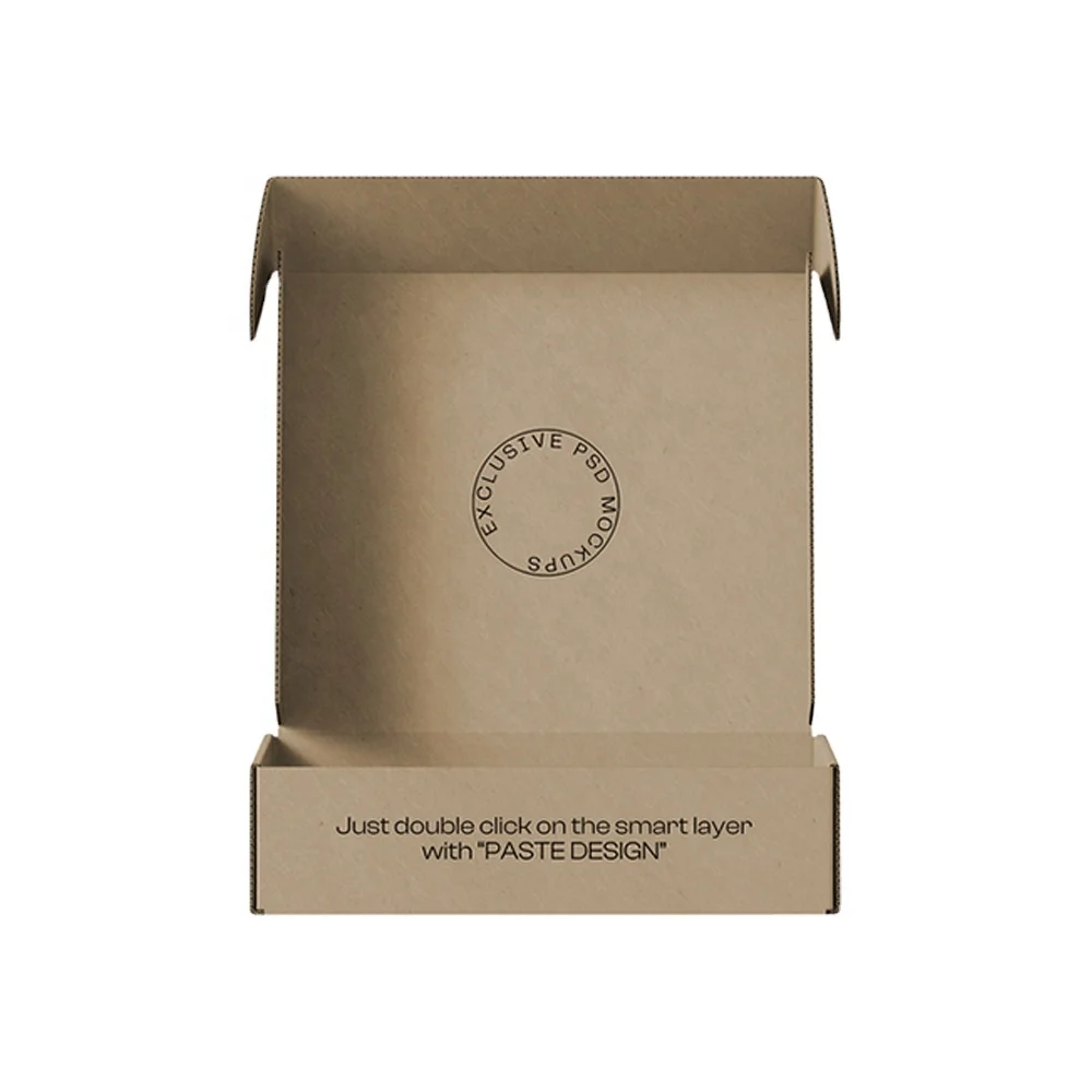 Custom Black Mailer Box Sample with Logo Factory Price Shipping Box Corrugated Carton Sample for Small Business
