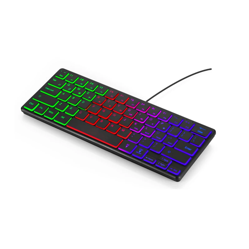 60% gaming keyboard USB Chocolate Multimedia wired keyboard 64 keys wired gaming keyboard