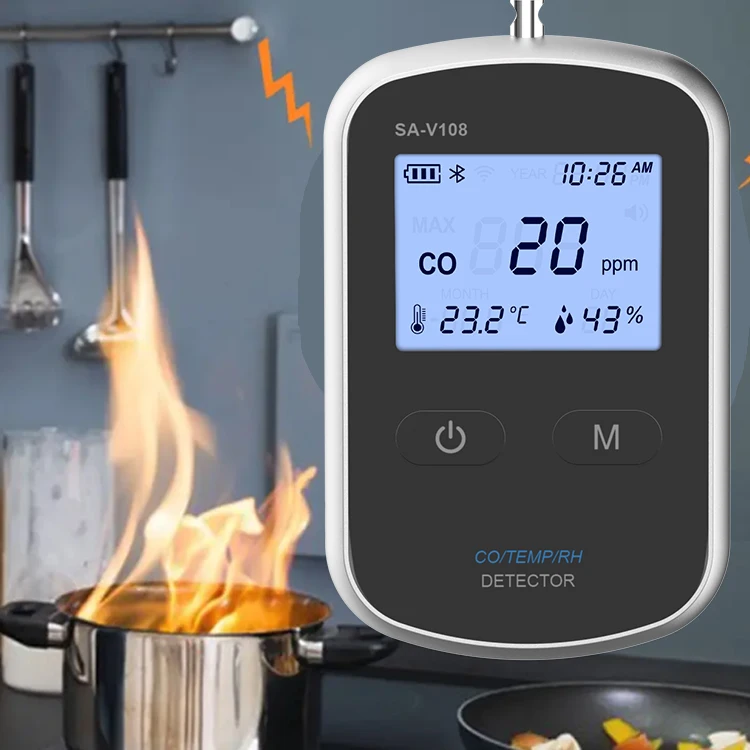 5 years lifetime Carbon Monoxide CO Meter , Digital Carbon Monoxide Alarm Detector for camping tents