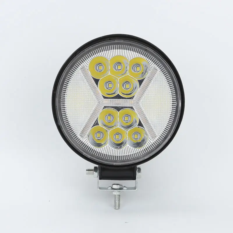 Vcan Auto Accessories 26W Strobe Work Light With Yellow DRL 3030 Chip LED Work Light For Boat Jeep ATV SUV Truck