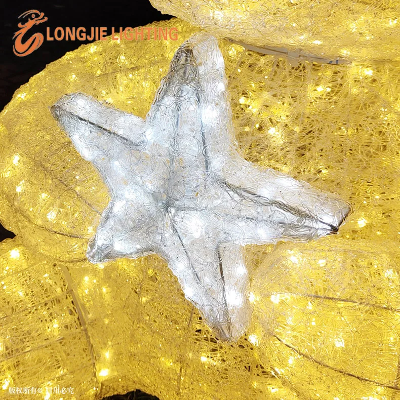 H:1.8m L:1.8m Big elephant sculpture decoration led acrylic light