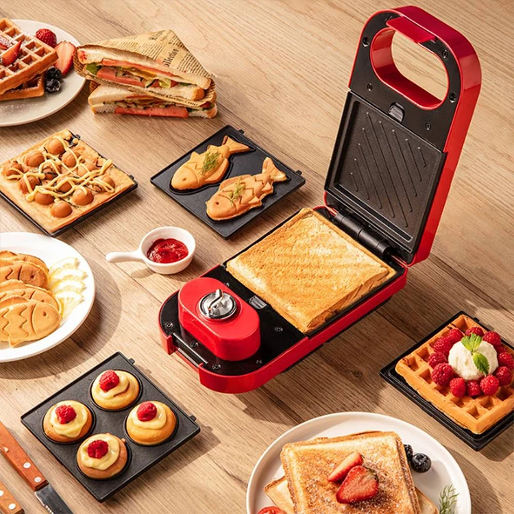 
2021 automatic electric multifunction 3 in 1 sandwich breakfast makers 