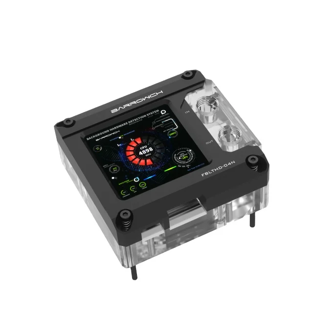 Barrowch ITX CPU Water Block + Display For Intel 1700 AIO Cooler For AMD Processor Liquid Cooler 5V ARGB FBLTHD-04N