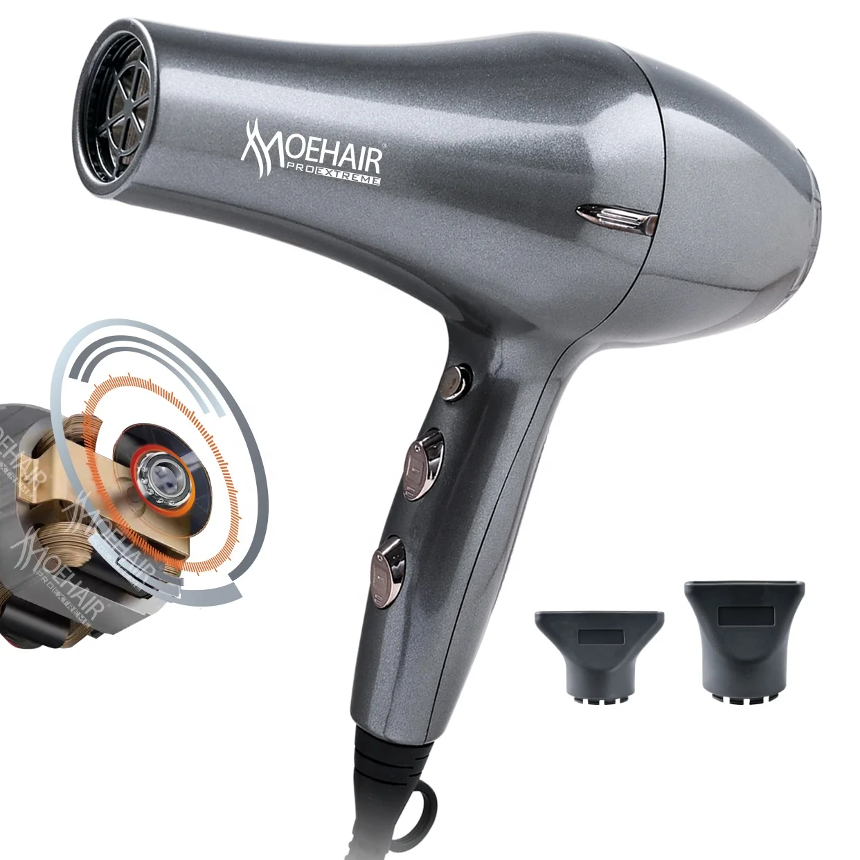 Morhair 3100W Powerful Ball Bearing Electric AC Motor High Speed  Professional Selon Hair Dryer Blower