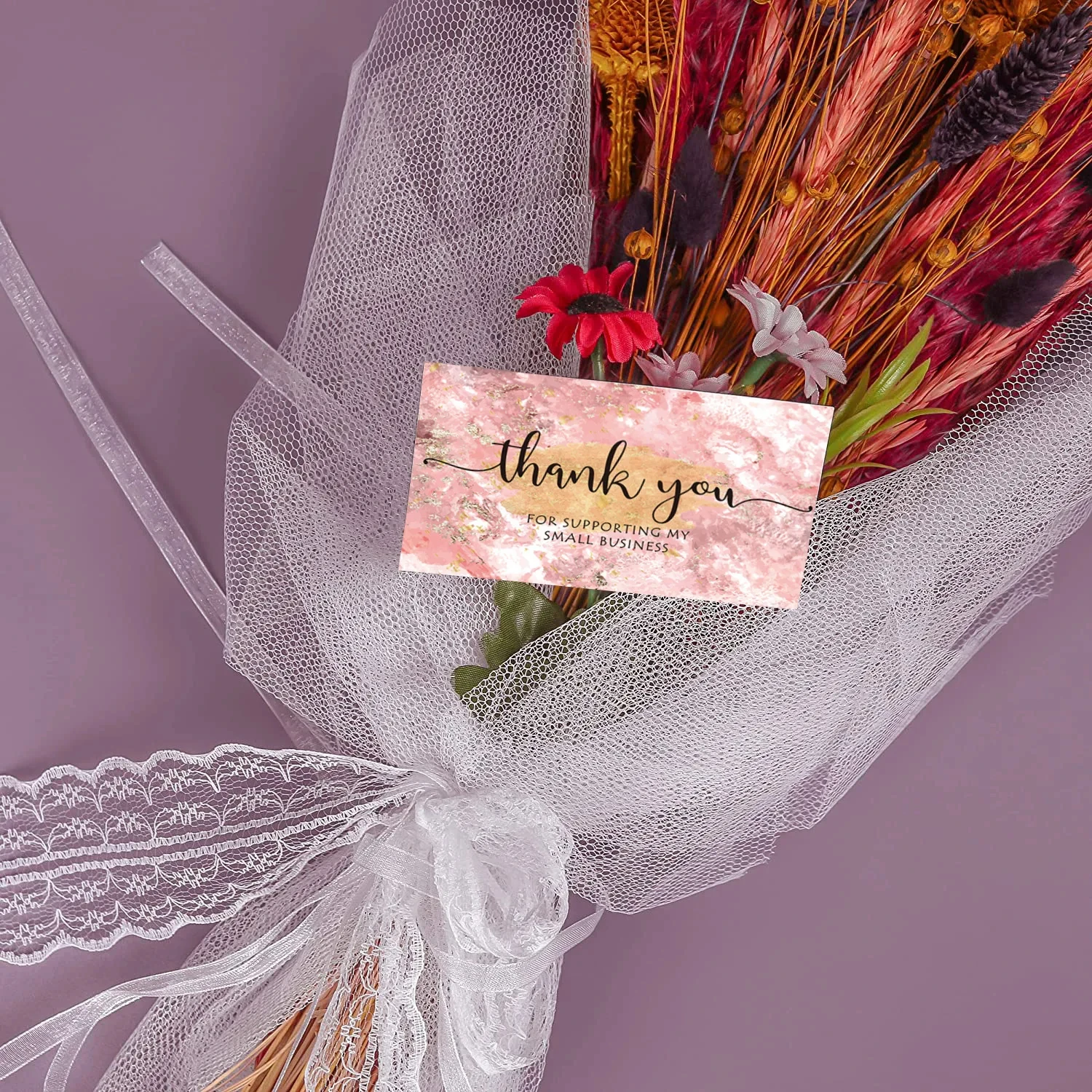 Custom Printing Package Insert Supporting Paper Thank You Card For Your Purchase Small Order Business Card