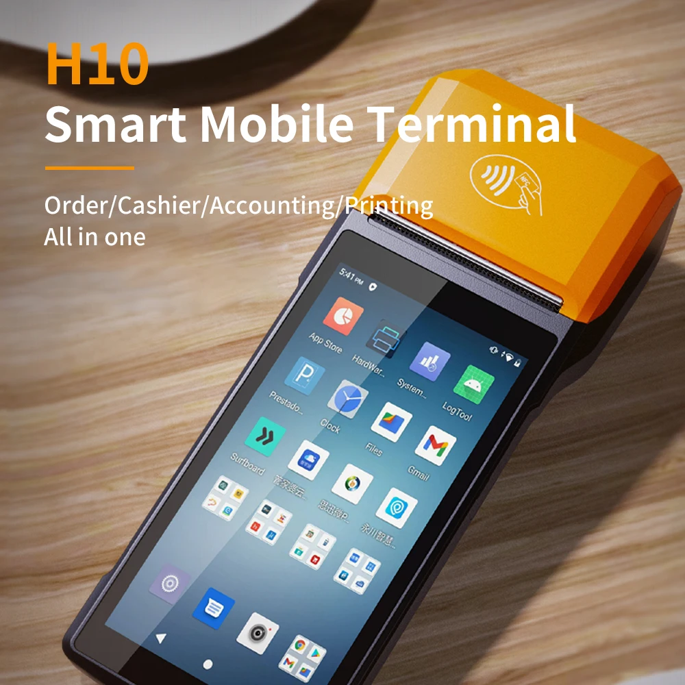 Wholesale Smart POS Machine 2D Scanner 5.5inch Touch Screen Bluetooth USB NFC WIFI Thermal Printer 4G Mobile POS Systems