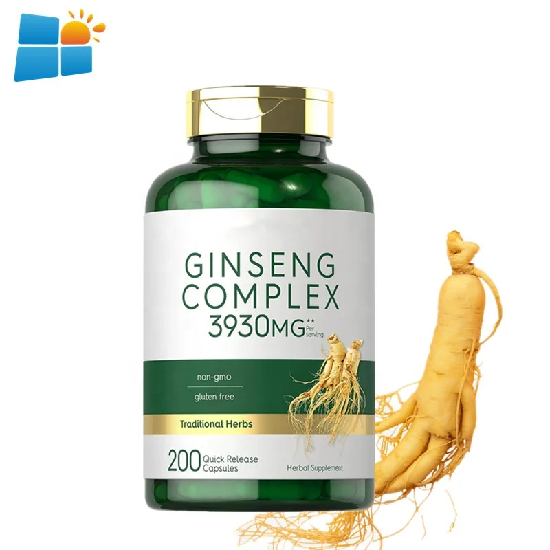OEM/ODM/OBM Improve Immunity American korea Red Panax Ginseng Extract American Ginseng Capsule Curcumin capsules